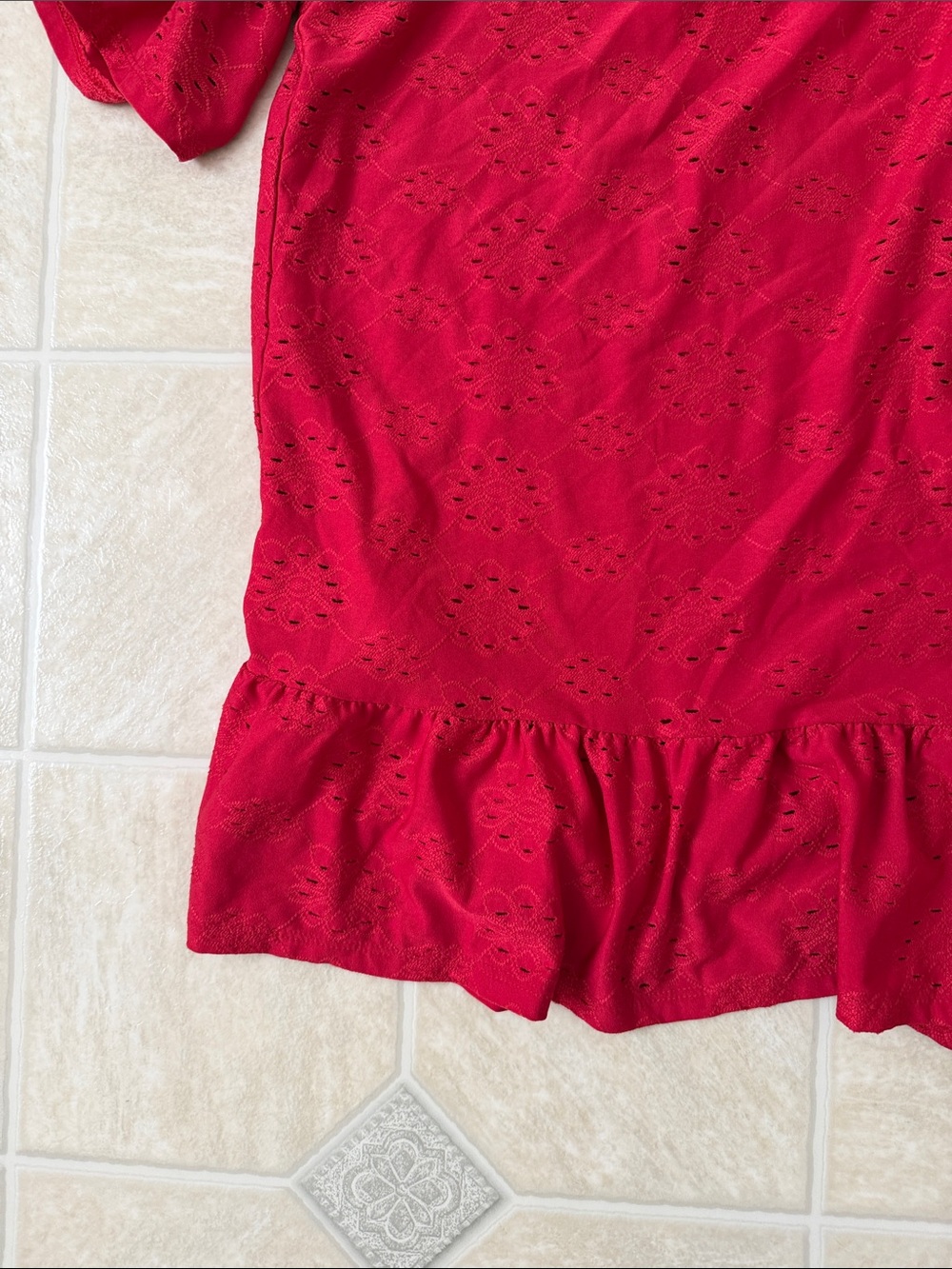 PerSeption Red Blouse - Picture 2 of 2